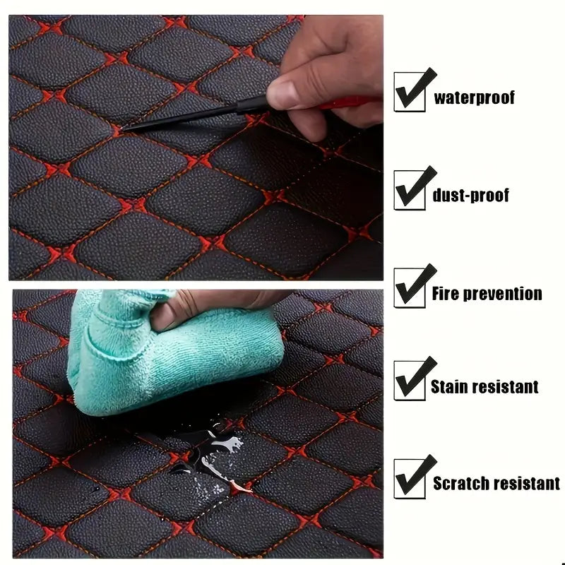 5pcs Universal Waterproof Car Floor Mats - Protect Your Car's Interior from Dirt, Mud, and Spills!