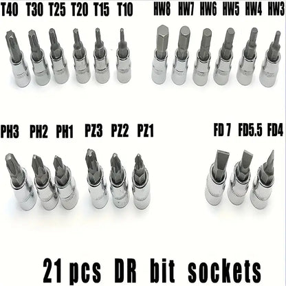 46-Piece 1/4 Drive Socket Wrench Set - Tool Kit 7d1fb6dc-304c-4b63-81f7-468d7a286819