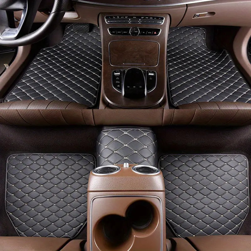 5pcs Universal Waterproof Car Floor Mats - Protect Your Car's Interior from Dirt, Mud, and Spills!