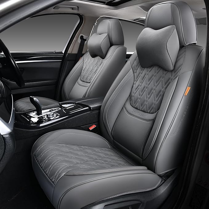 Universal Seat Covers — Full Set — Gray