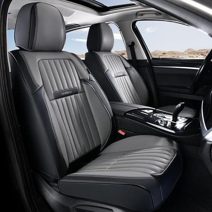 Universal Seat Covers — Front Seat — Black / Gray