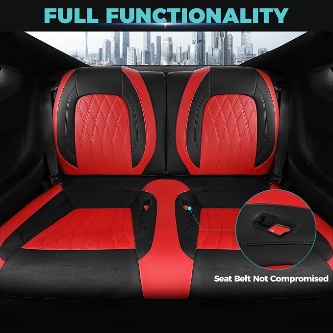 Faux Leather Seat Covers for Ford Mustang — Full Set