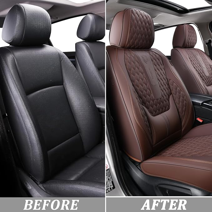 Universal Seat Covers — Full Set — Coffee