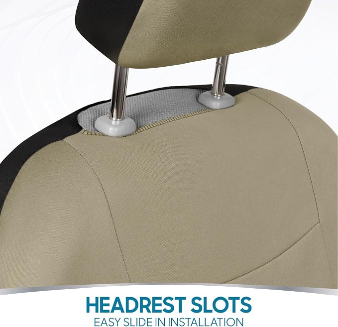 Car Seat Covers — Full Set — Beige