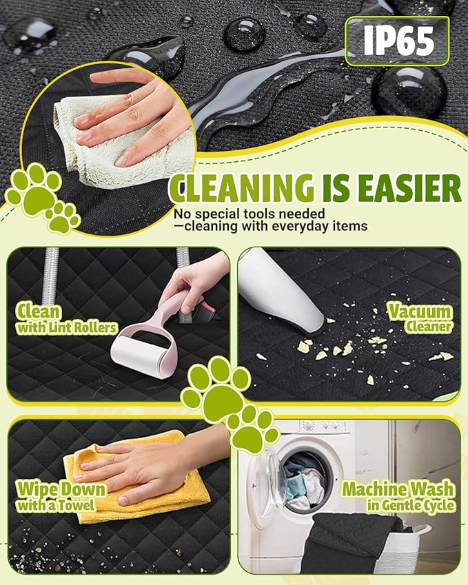 Pet Car Seat Protector — Black