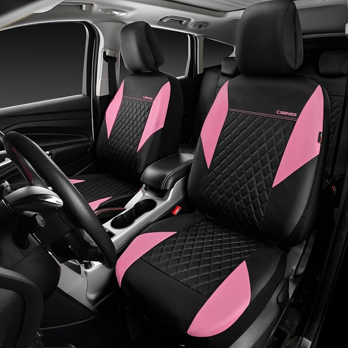 Universal Seat Covers — Full Set — Pink