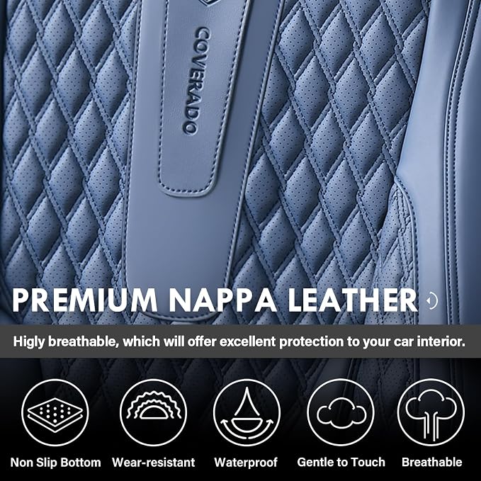 Universal Seat Covers — Front Seat — Blue