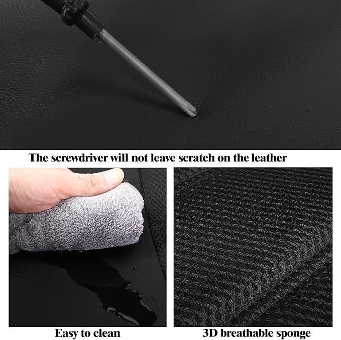 Universal Fabric Seat Covers — Front Seat — Black