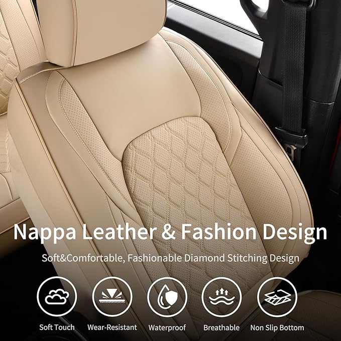 Seat Covers for Toyota Tacoma — Full Set — Beige