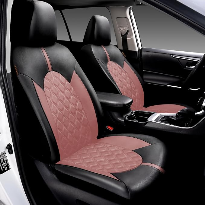 Universal Faux Leather Seat Covers — Front Seat