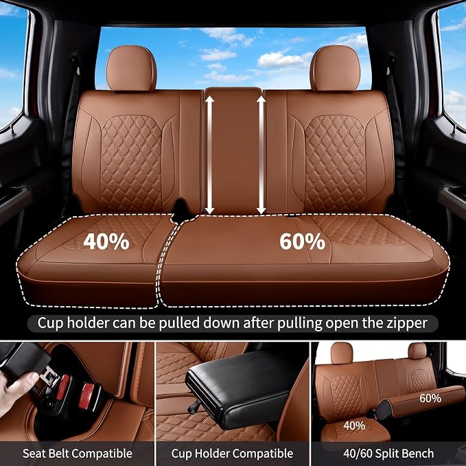 Seat Covers for Chevrolet Silverado / GMC Sierra — Brown