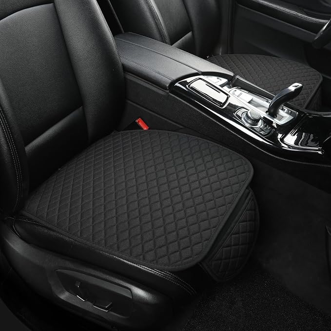 Universal Fabric Seat Covers — Front Seat — Black