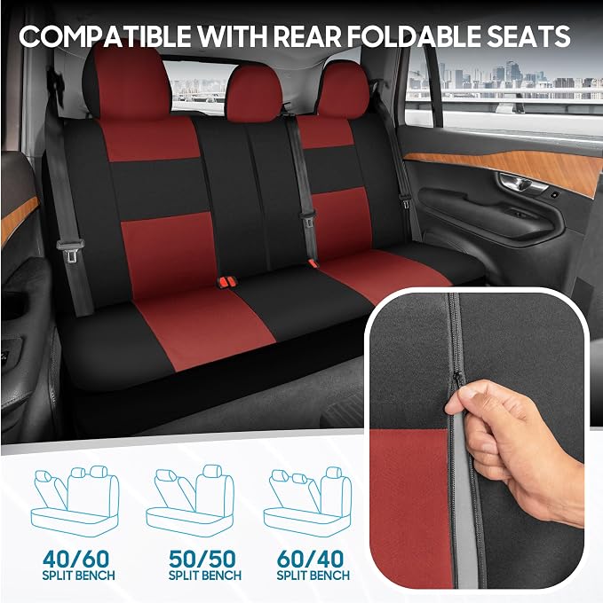 Car Seat Covers — Full Set — Black