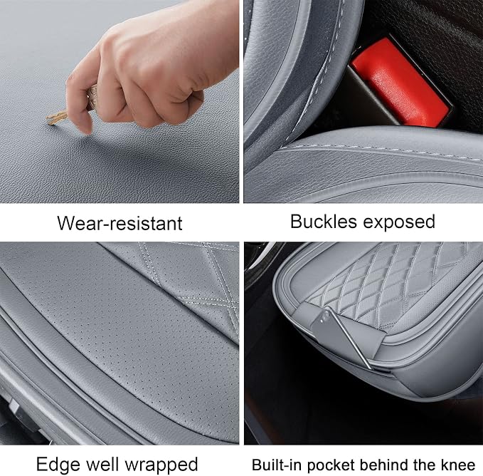 Seat Covers for Multiple Vehicles — Full Set — Gray