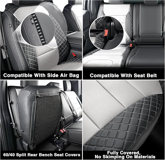 Seat Covers for Ford F-150 — Black / Gray