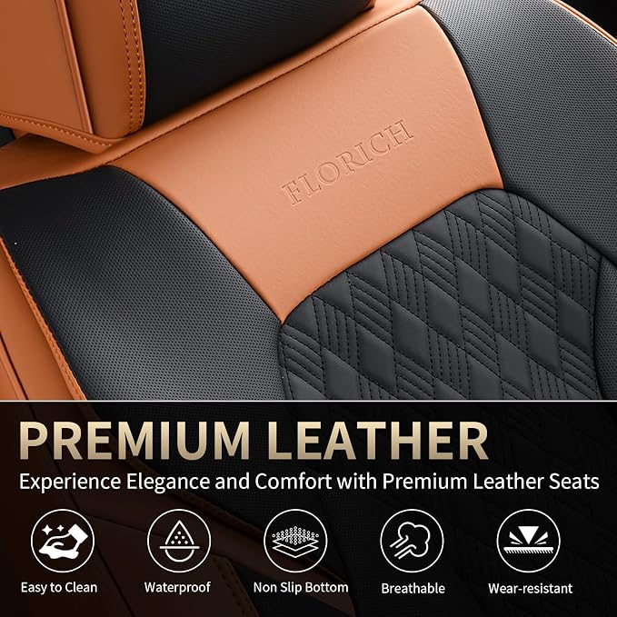 Universal Seat Covers — Front Seat — Brown / Black