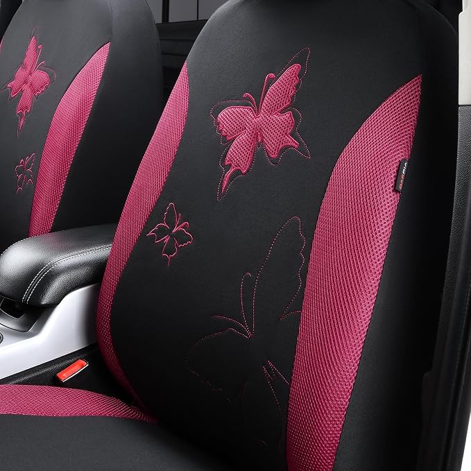 Universal Seat Covers — Full Set — Burgundy