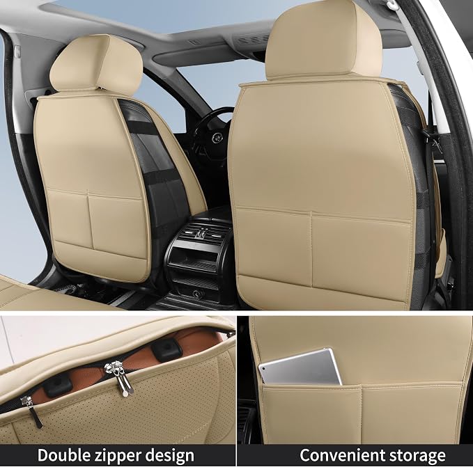 Universal Seat Covers — Full Set — Beige