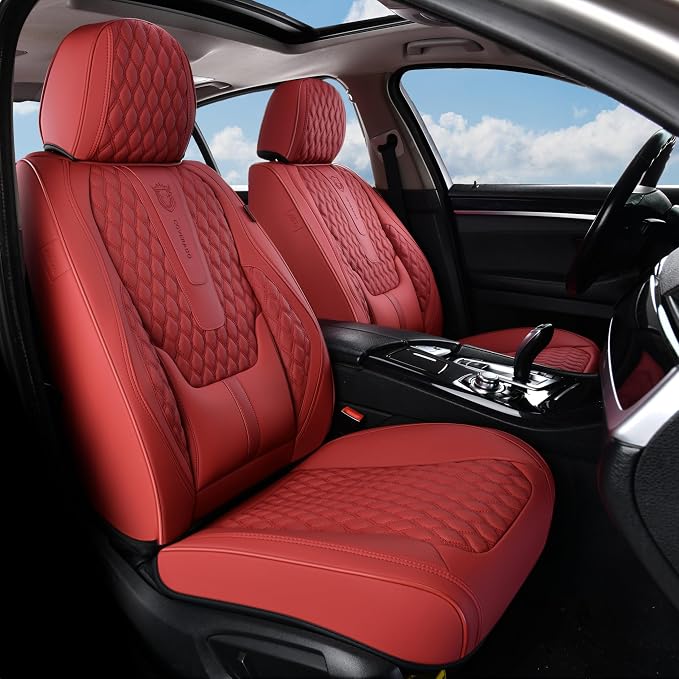 Universal Seat Covers — Full Set — Red