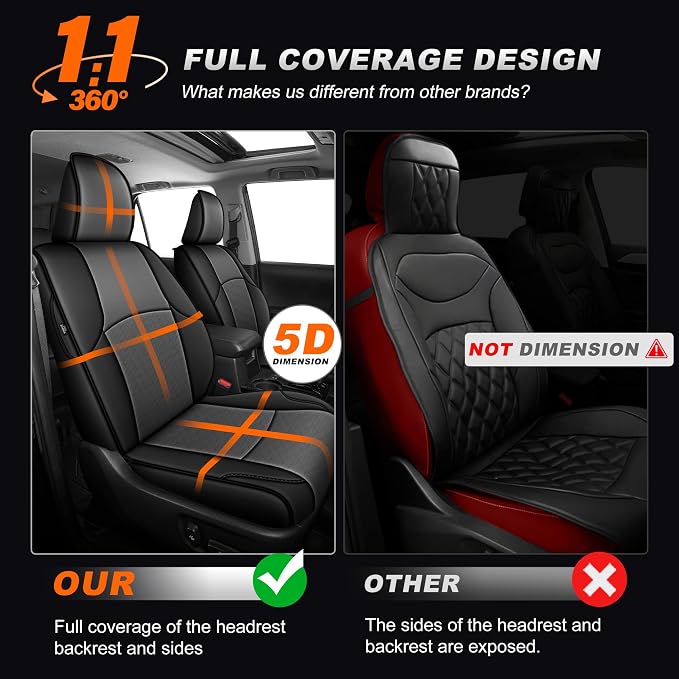 Seat Covers for Toyota 4Runner — Full Set — Black / Gray