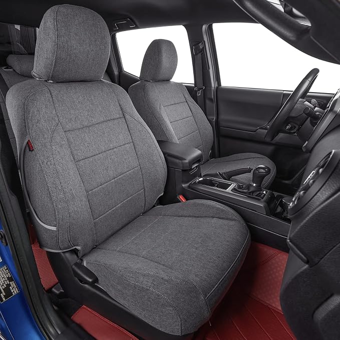 Fabric Seat Covers for Toyota Tacoma — Full Set — Gray