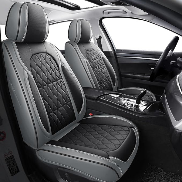 Universal Seat Covers — Full Set — Black / Gray