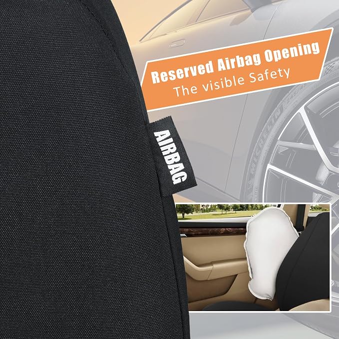 Universal Seat Covers — Front Seat — Black