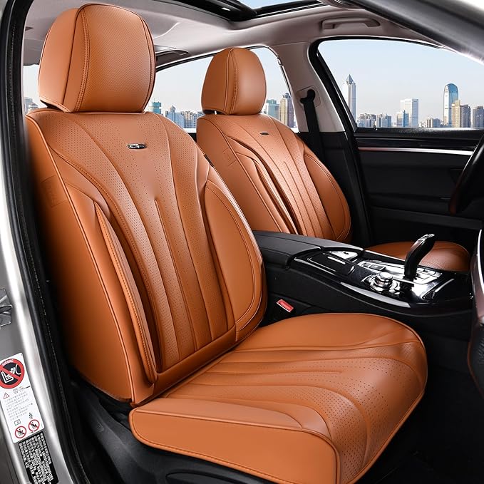 Universal Seat Covers — Front Seat — Brown