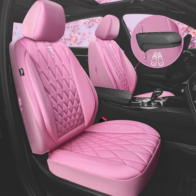 Universal Seat Covers — Full Set — Pink
