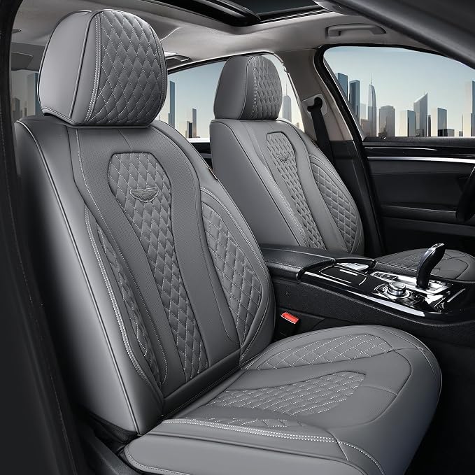 Universal Seat Covers — Full Set — Gray