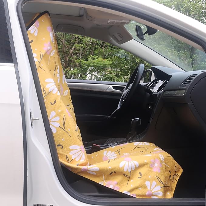 Car Seat Covers — Front Seat — Yellow