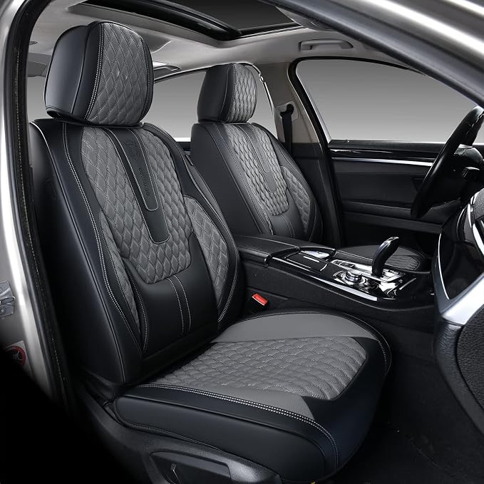 Universal Seat Covers — Front Seat — Black / Gray