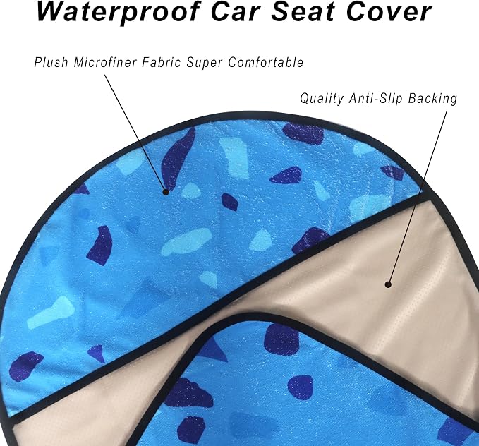 Car Seat Covers — Front Seat — Blue