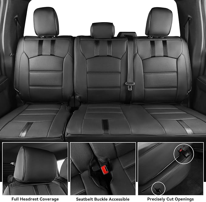 Seat Covers for Ford F-150 — Rear Seat — Black