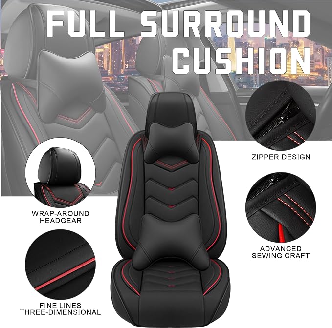 Seat Covers for Honda Civic — Full Set — Black