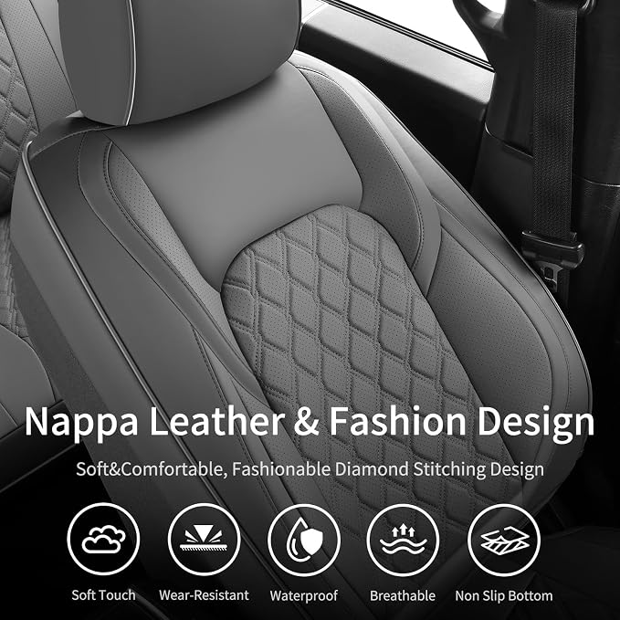 Seat Covers for Multiple Vehicles — Rear Seat — Gray