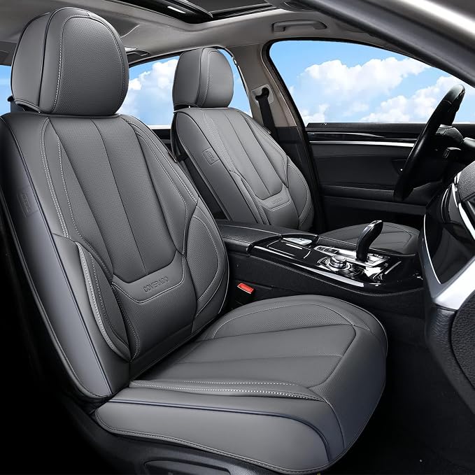 Universal Seat Covers — Front Seat — Gray