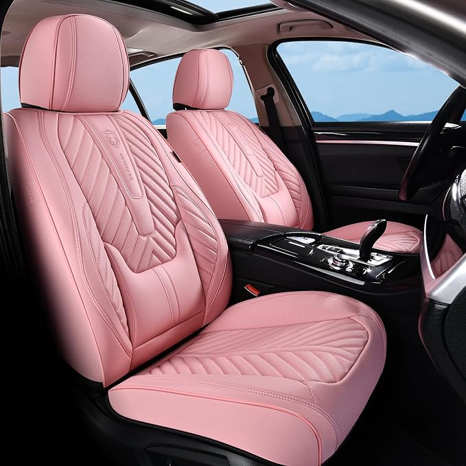 Universal Seat Covers — Front Seat — Pink