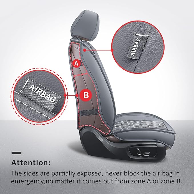 Universal Seat Covers — Front Seat — Gray