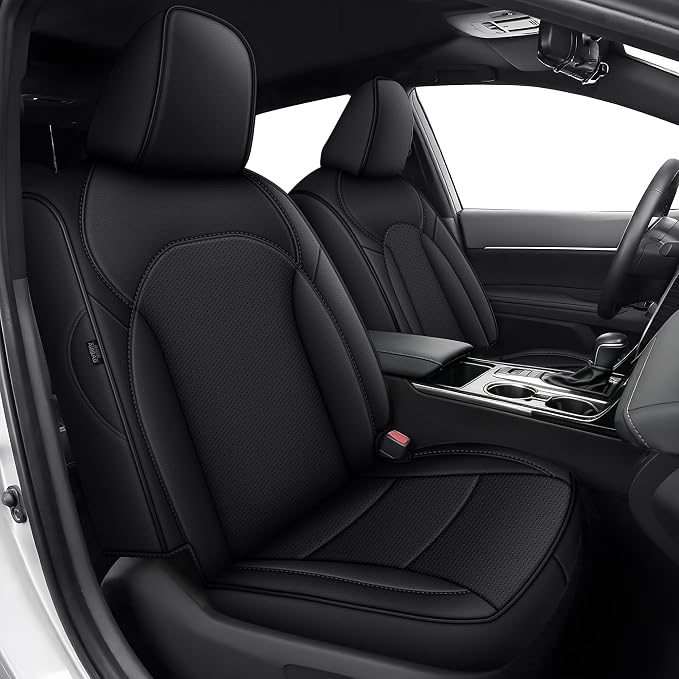 Faux Leather Seat Covers for Toyota Camry — Full Set — Black