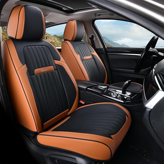 Universal Seat Covers — Front Seat — Brown / Black