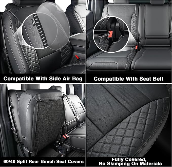Seat Covers for Multiple Vehicles — Front Seat — Black