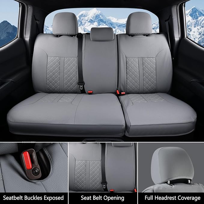 Seat Covers for Toyota Tacoma — Full Set — Gray