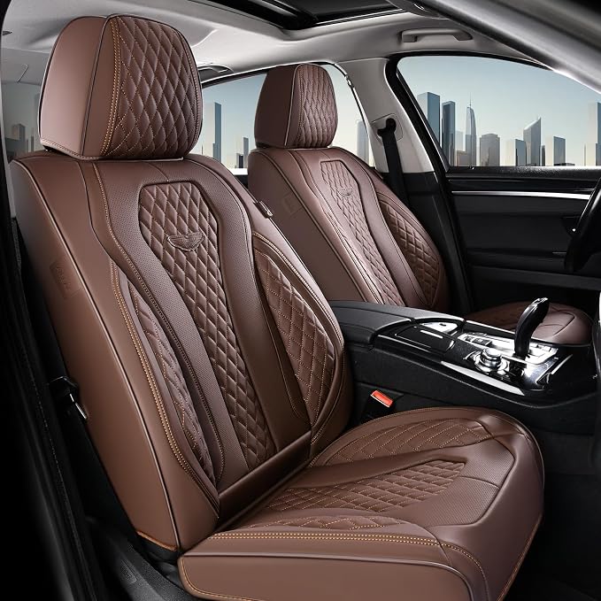 Universal Seat Covers — Full Set — Coffee