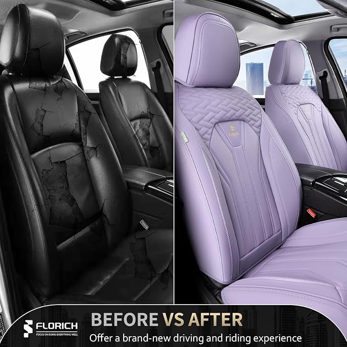 Universal Seat Covers — Front Seat — Purple