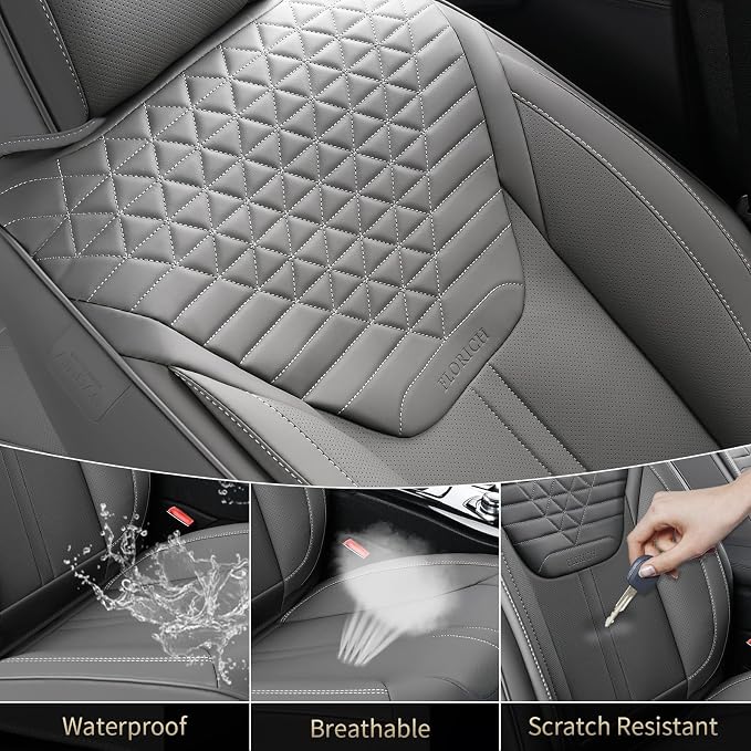 Universal Seat Covers — Full Set — Gray