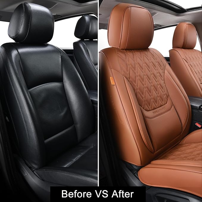 Universal Seat Covers — Full Set — Brown