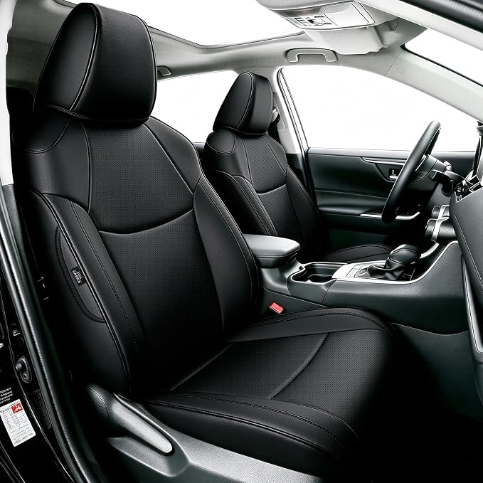 Faux Leather Seat Covers for Toyota Corolla — Full Set — Black