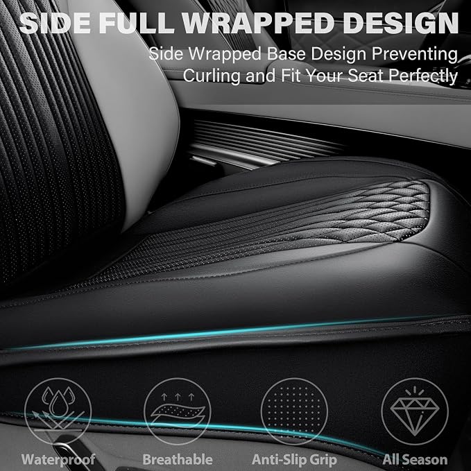 Universal Seat Covers — Front Seat — Black