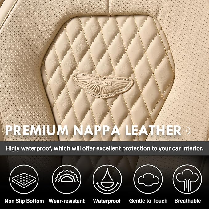 Universal Seat Covers — Full Set — Beige